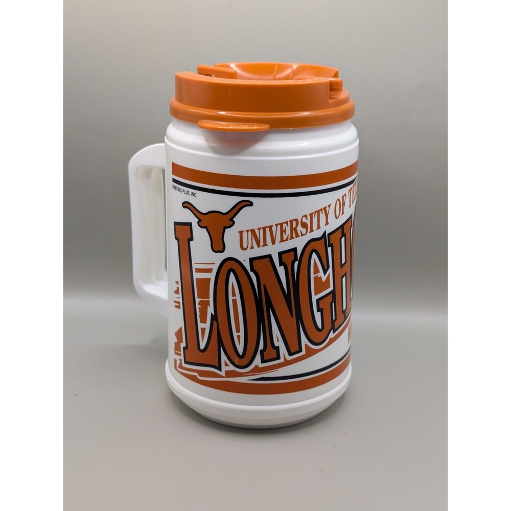 University of Texas UT Longhorns Travel  Mug With Lid  24 oz Whirley